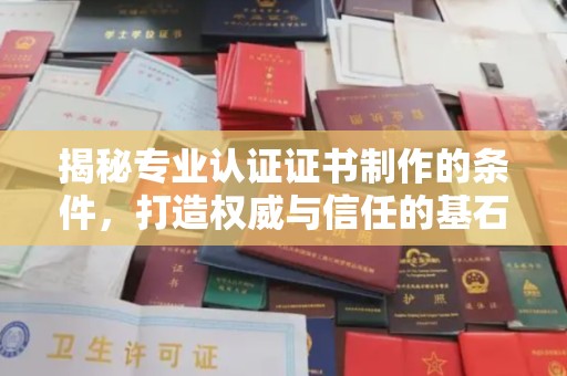 麻山揭秘专业认证证书制作的条件，打造权威与信任的基石