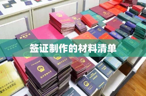 麻山签证制作的材料清单