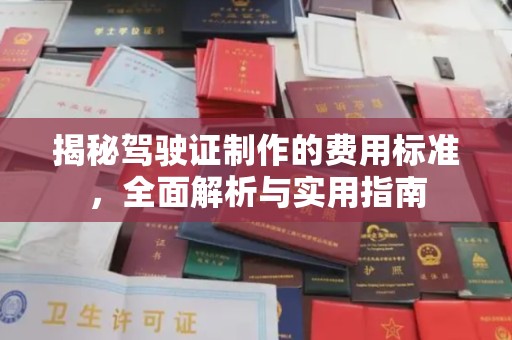 麻山揭秘驾驶证制作的费用标准，全面解析与实用指南