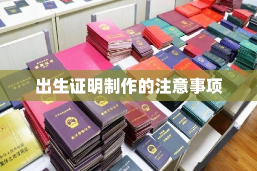 麻山出生证明制作的注意事项